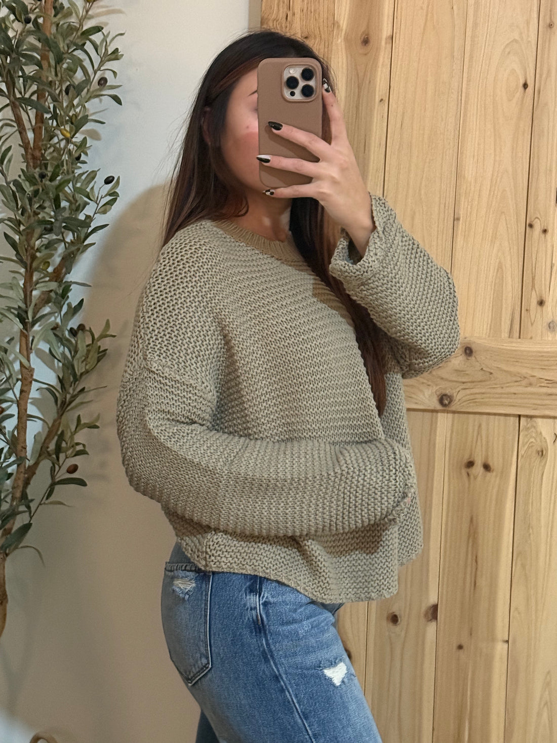 Grey Mocha Sweater