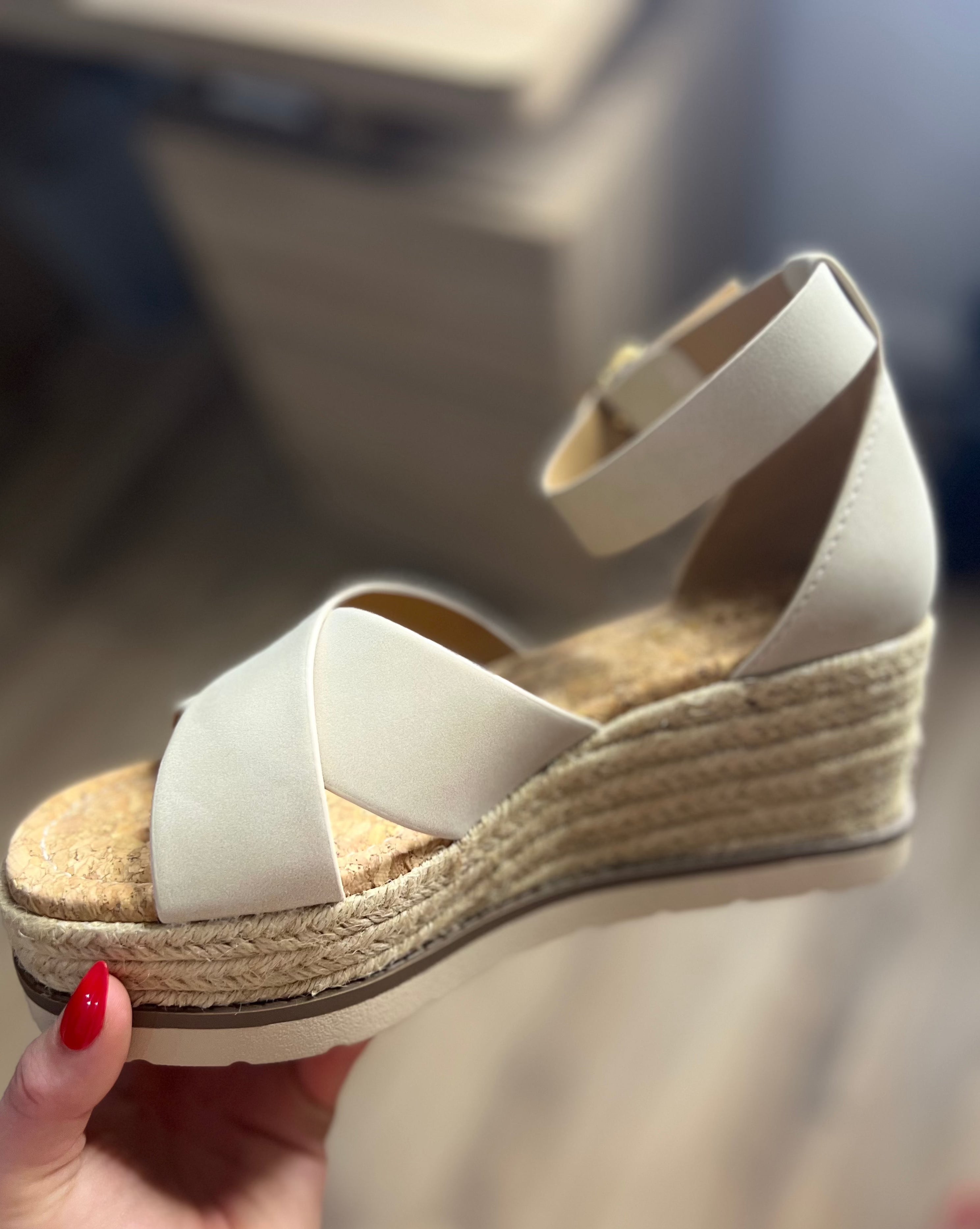 Espadrille platform wedge