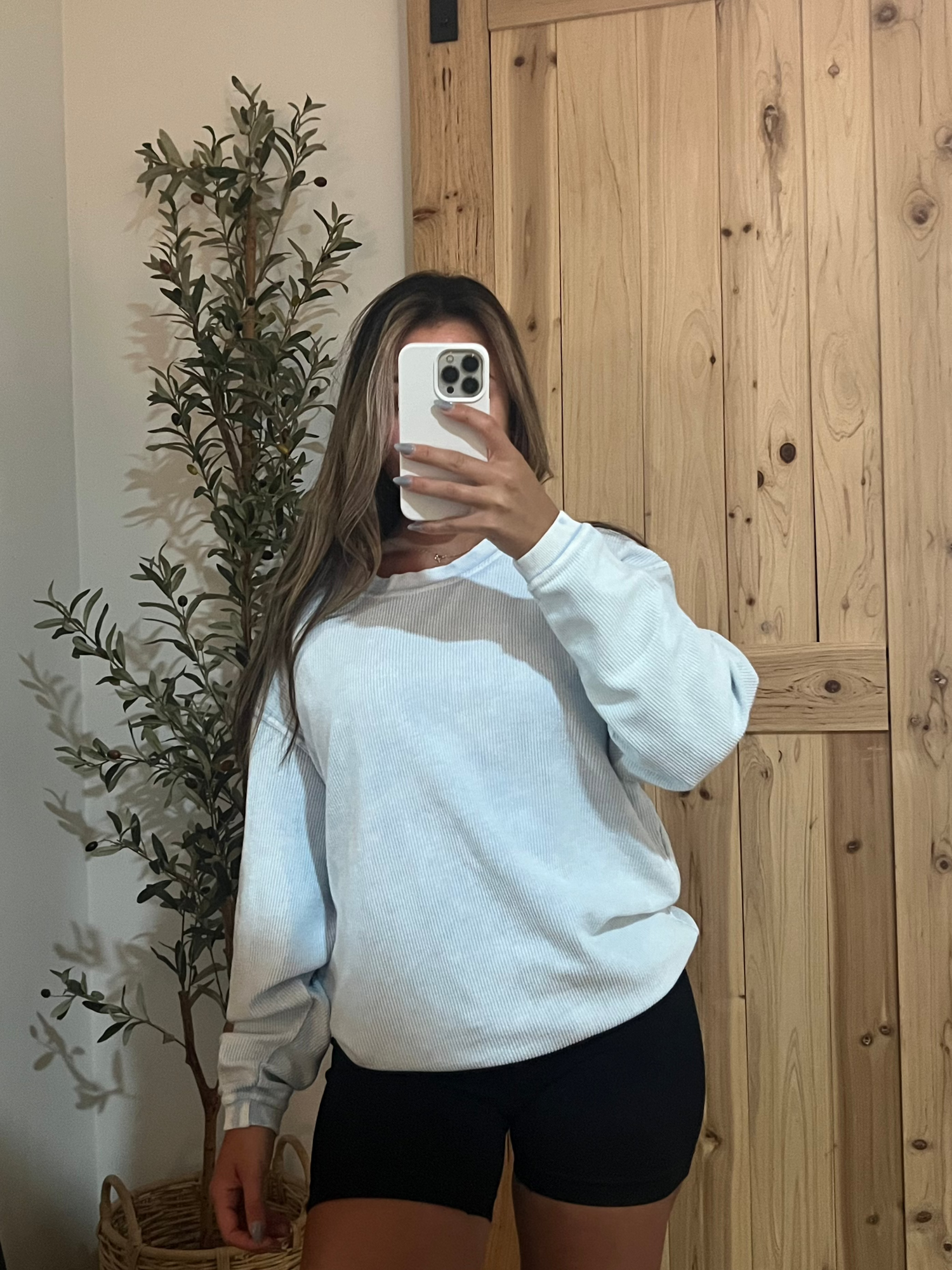 Sky Blue Thermal Pullover