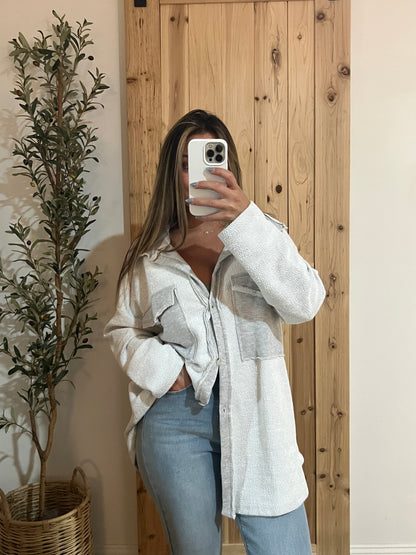 Cam oversized long sleeved top / Gray