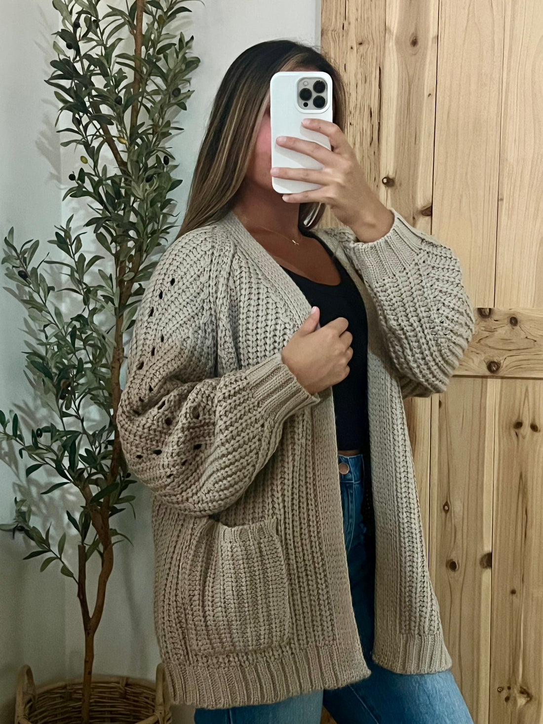 The Cali Girl Cardigan / Tan