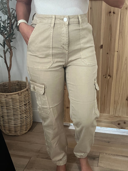 Risen Cargo Joggers / Tan