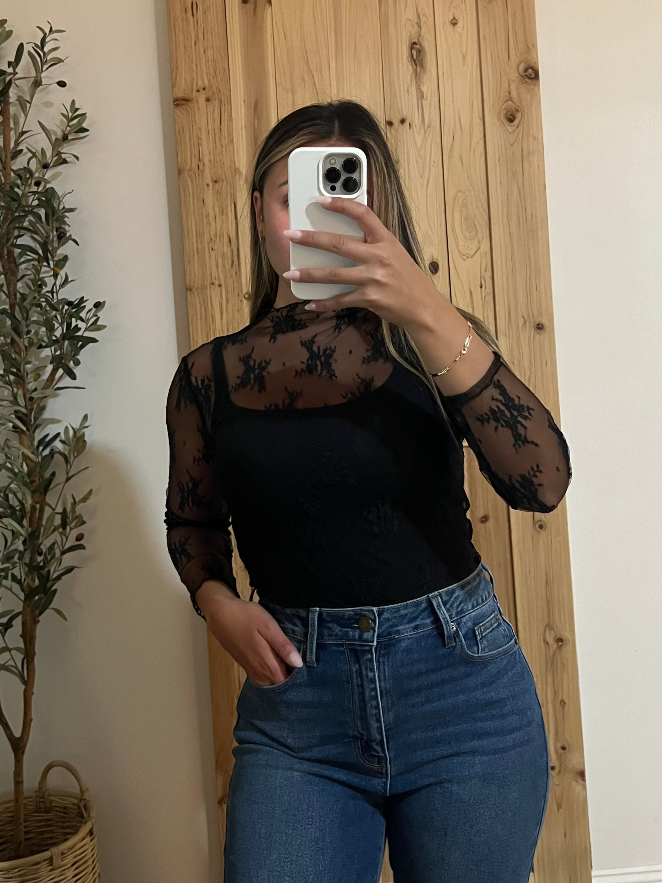 Black Lace Top