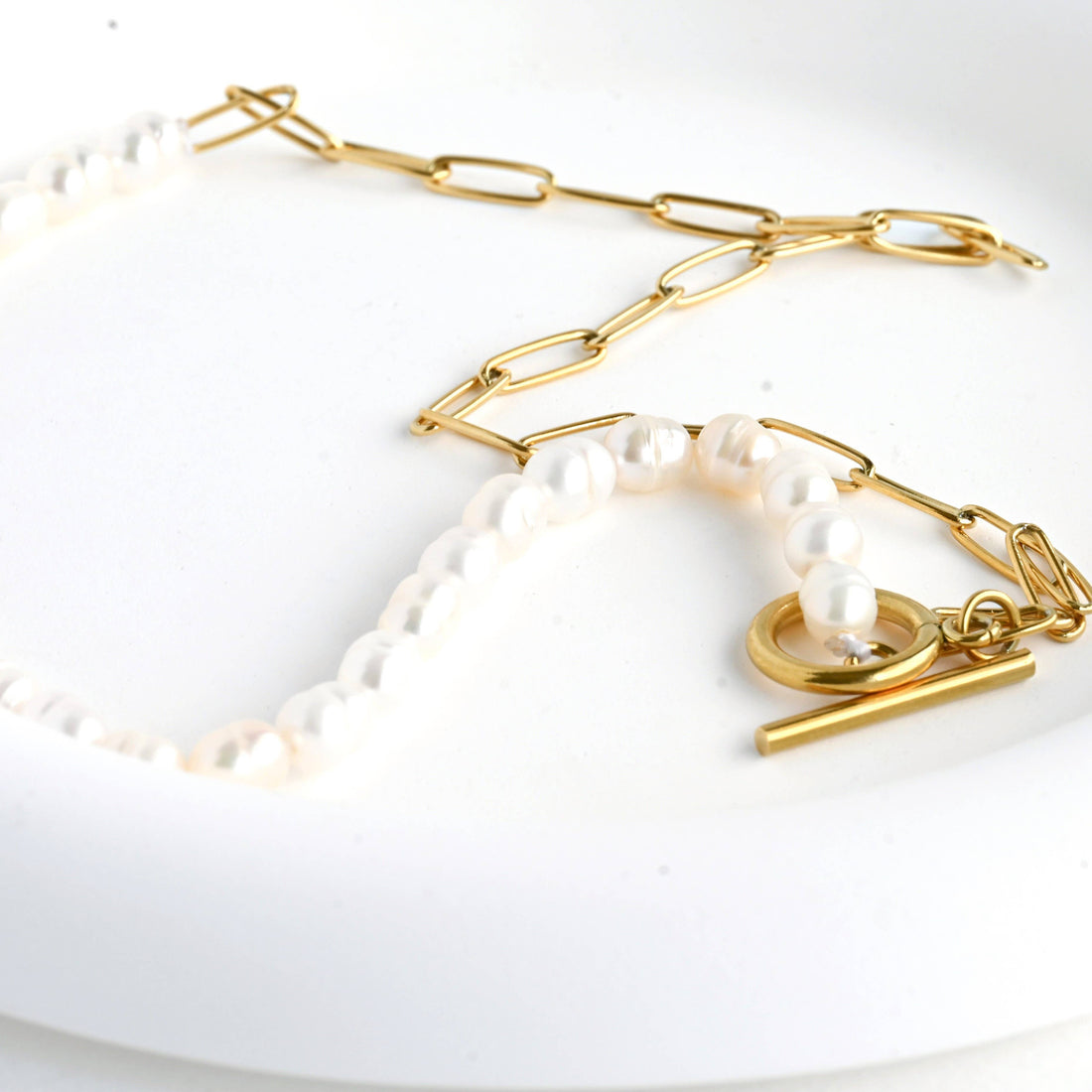 Pearl Toggle Necklace